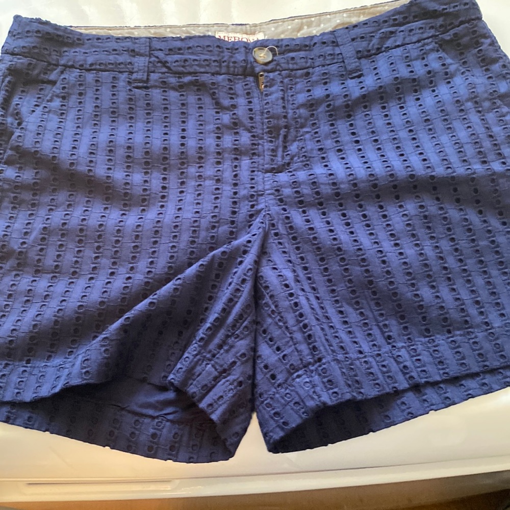 Merona eyelet navy blue shorts size 8